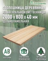 Столешница прямоугольная листв. кат. АВ 2000 х 800 х 40
